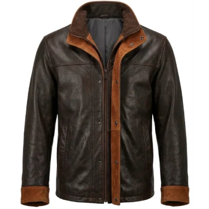Yellowstone Thomas Rainwater Brown Leather Jacket
