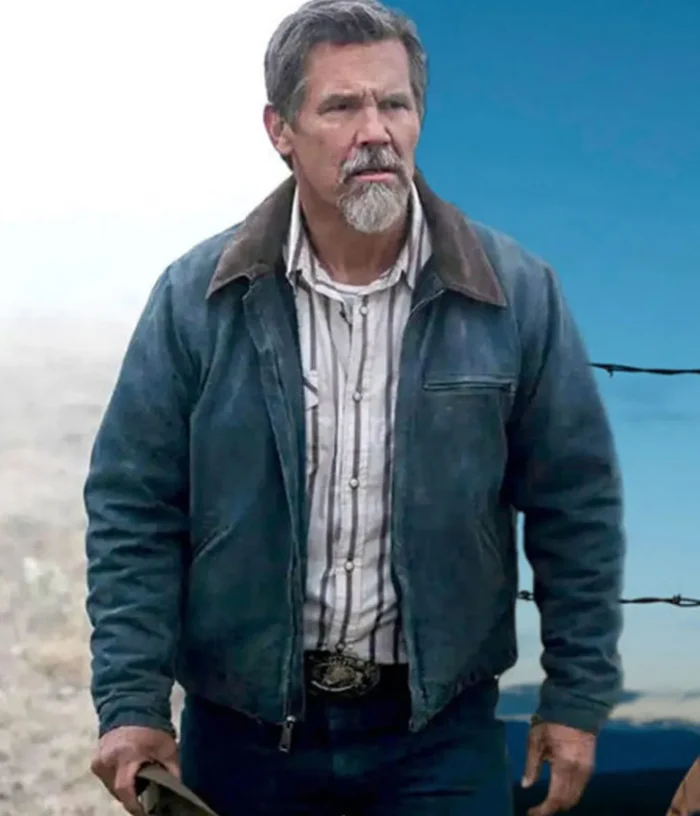 Josh Brolin Outer Range Blue Cotton Jacket