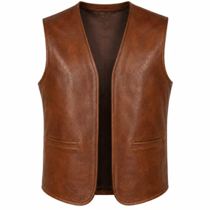 Man in the Saddle Bourke Prine Leather Vest