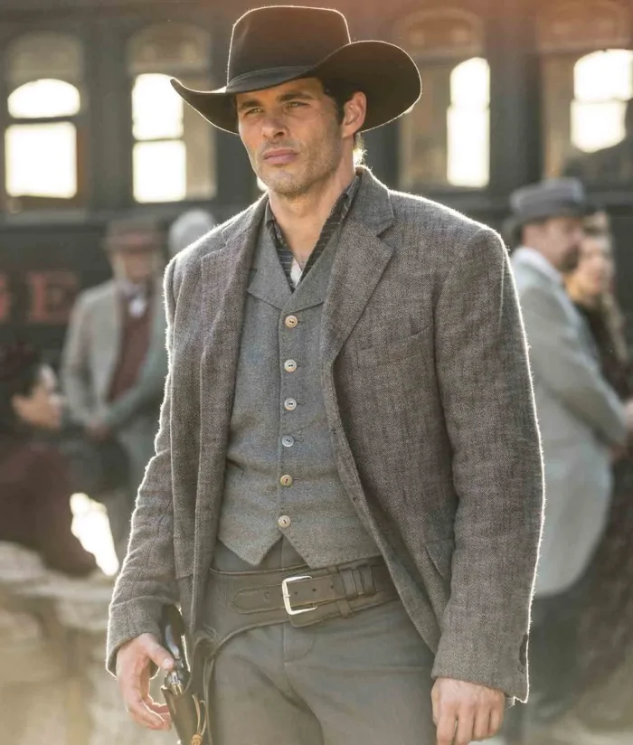 Westworld James Marsden Grey Wool Blazer