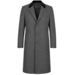 Brad Leland Hostile Territory Grey Wool Trench Coat