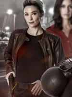 Hostile Takeover Aimee Stolte Black Leather Jacket