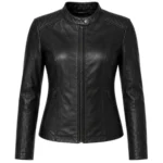 Hostile Takeover Aimee Stolte Black Leather Jacket