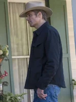 Justified Raylan Givens Black Cotton Sherpa Jacket
