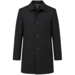 Justified Raylan Givens Black Wool Trench Coat