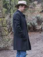 Justified Raylan Givens Black Wool Trench Coat