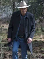 Justified Raylan Givens Black Wool Trench Coat
