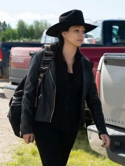 Madison Cheeatow Heartland Black Leather Jacket