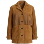 Marshals Ellyn Jameson Fringe Leather Jacket