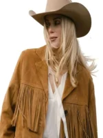 Marshals Ellyn Jameson Fringe Leather Jacket