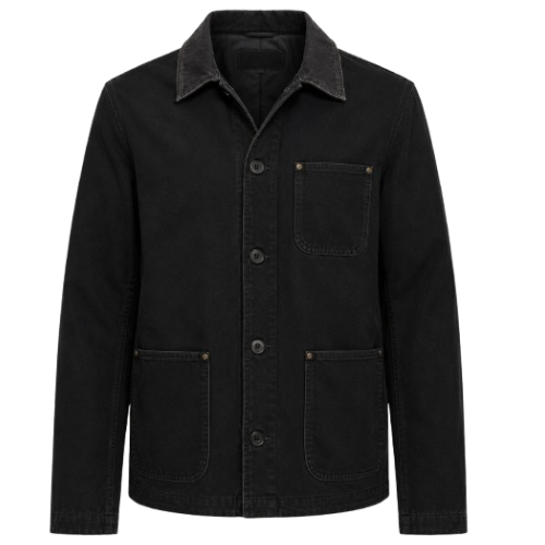 1923 Jacob Dutton Black Cotton Jacket