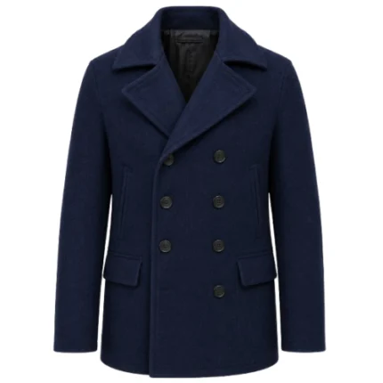 1923 Jacob Dutton S02 Blue Wool Coat
