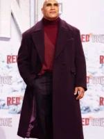 Dwayne Johnson Red One 2024 Burgundy Coat