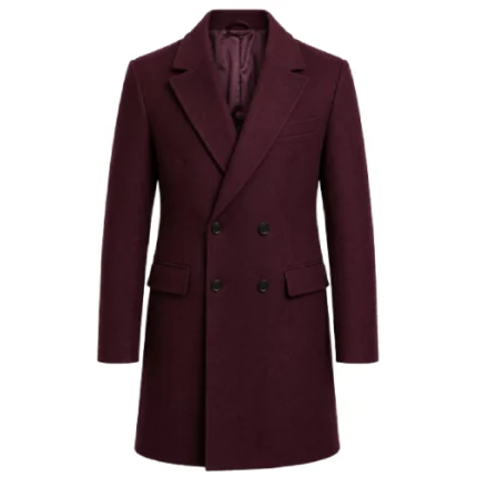 Dwayne Johnson Red One 2024 Burgundy Coat
