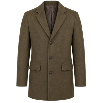 Adam David Thompson Godless Brown Wool Coat