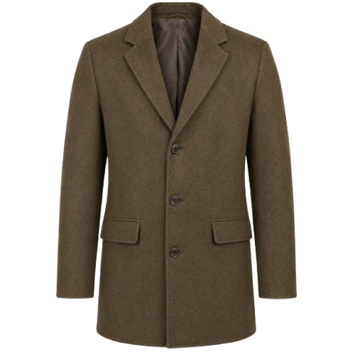 Adam David Thompson Godless Brown Wool Coat