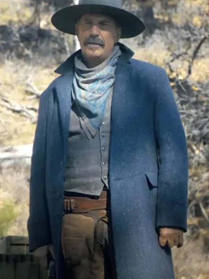 An American Saga 2024 Kevin Costner Horizon Blue Coat