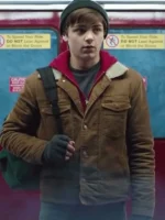 Asher Angel Shazam Brown Cotton Jacket