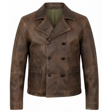 Billy The Kid Jesse Evans Brown Leather Jacket