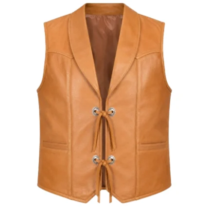 Bonanza Lorne Greene Leather Vest