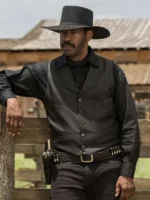 Denzel Washington The Magnificent Seven Black Vest