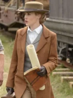 Dominique McElligott Hell on Wheels Brown Coat