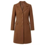 Dominique McElligott Hell on Wheels Brown Coat