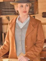 Dominique McElligott Hell on Wheels Brown Coat