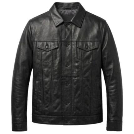 Dwayne Johnson Daytona 500 Black Leather Jacket