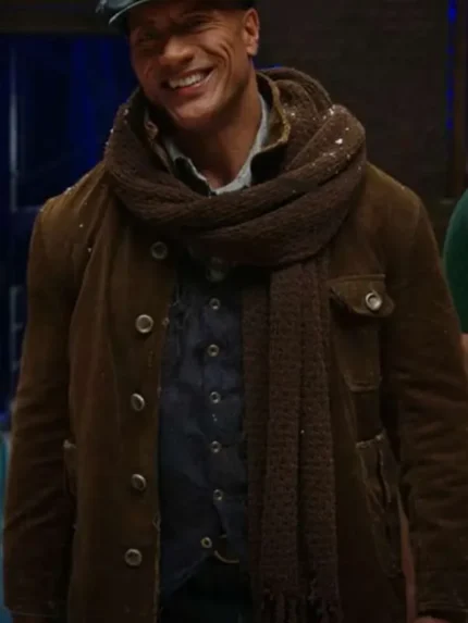 Dwayne Johnson Young Rock S01 Brown Jacket