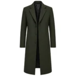 Frank Griffin Godless Green Wool Coat