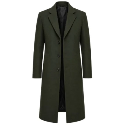 Frank Griffin Godless Green Wool Coat