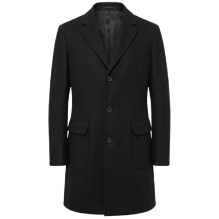 Gant American Primeval 2025 Black Wool Coat