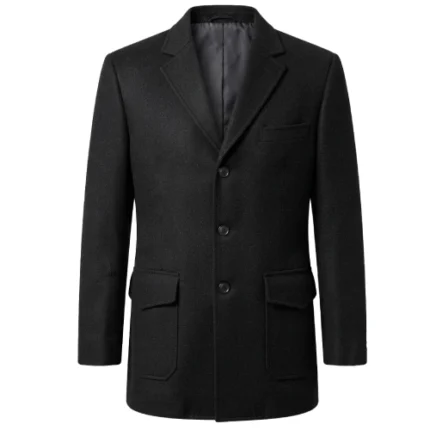 Harrison Ford 1923 Black Wool Blazer