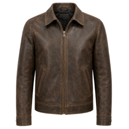 Harrison Ford Dial of Destiny Brown Leather Jacket