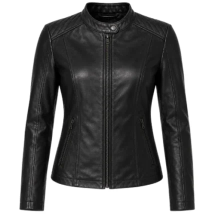 Hostile Takeover Aimee Stolte Black Leather Jacket