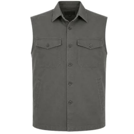 Hostile Takeover Aleks Paunovic Grey Cotton Vest