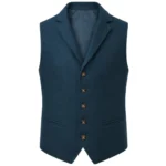 Hostile Takeover Michael Jai White Blue Wool Vest
