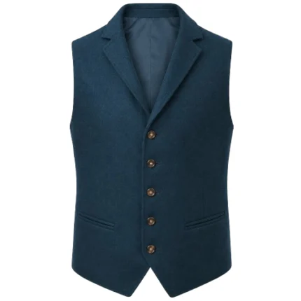 Hostile Takeover Michael Jai White Blue Wool Vest