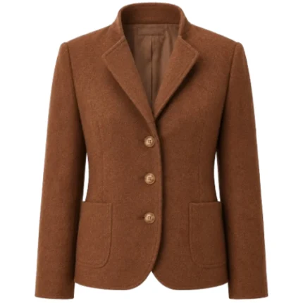 Hostile Territory Olivia St. Peter Brown Coat