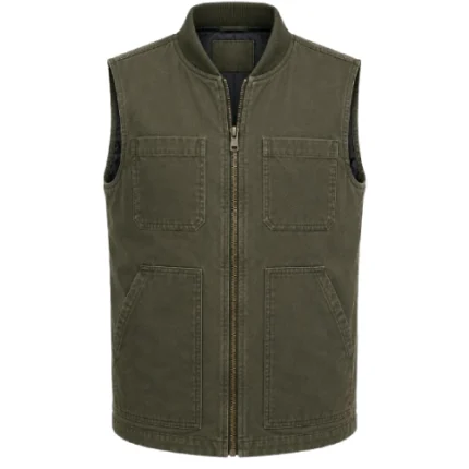 Josh Brolin Weapons 2025 Green Cotton Vest