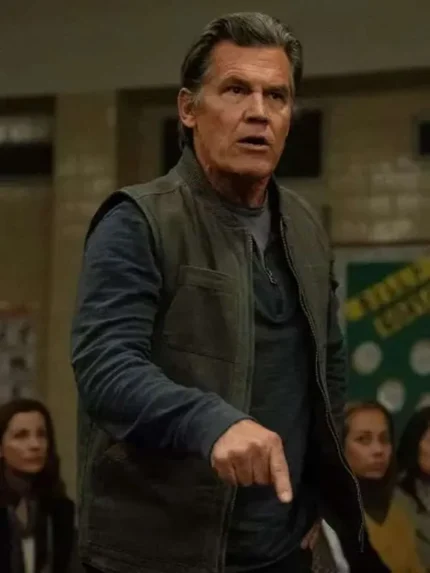 Josh Brolin Weapons 2025 Green Cotton Vest