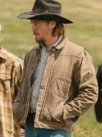 Marshals S01 Luke Grimes Brown Cotton Jacket