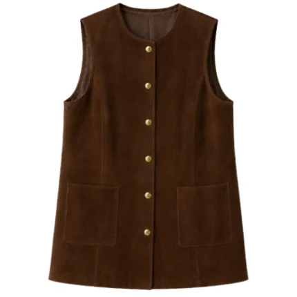 Natalie Hall A Wild West Christmas Brown Vest
