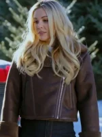 Natalie Hall A Wild West Christmas Shearling Jacket