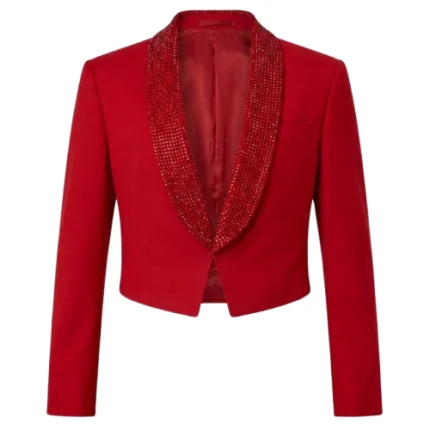 Ransom Canyon Meta Golding Red Blazer