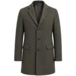 Scoot McNairy Godless Grey Wool Coat