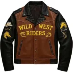 Wild West Riders Western Biker Brown Jacket
