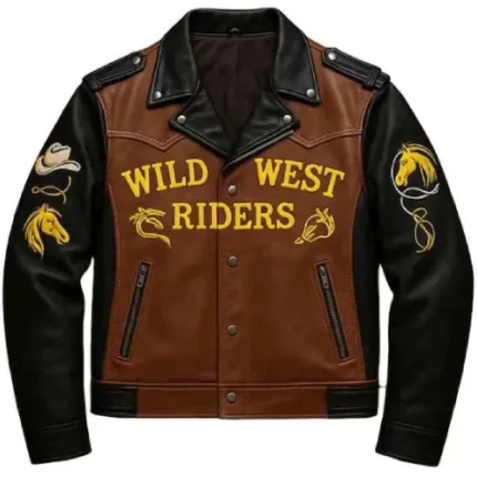 Wild West Riders Western Biker Brown Jacket
