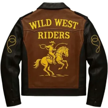 Wild West Riders Western Biker Brown Jacket
